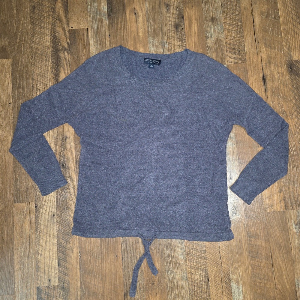 Barefoot Dreams Sweater Womens XS CozyChic Ultra Lite Tie Front Dolman Knit